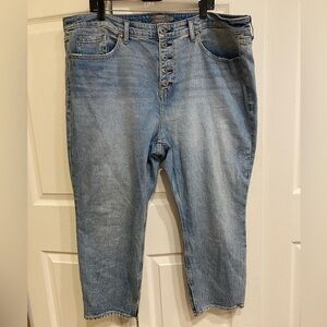 Torrid 20 Short Bombshell Blue Distressed Denim Jeans